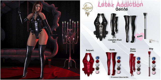 Luas Latex Addiction Boots Silver