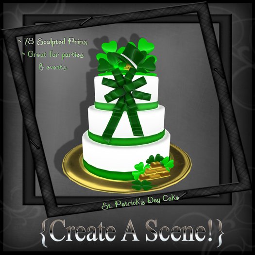 {CaS!} St. Patrick's Day Cake - White Copy Only