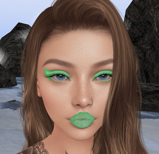 Lime Glitter LipStick