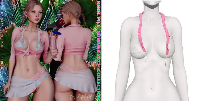 Rebelpill - Summer 2022 Collection Bra White