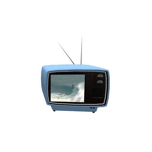 Retro TV (Pastel Blue) with Youtube Player