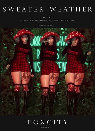 FOXCITY. Minis - Sweater Weather Bento Pose Set 
