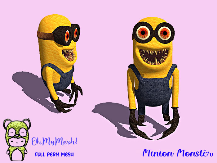 Second Life Marketplace - OhMyMesh! Minion Monster - Full Perm Mesh