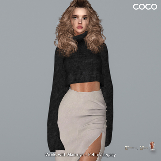 *COCO*_CroppedMohairSweater_Black