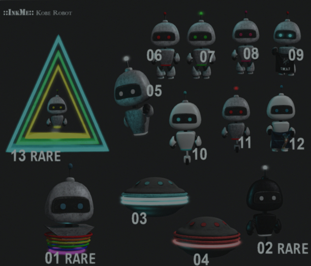 01 ::inkMe:: Kobe Robot RARE