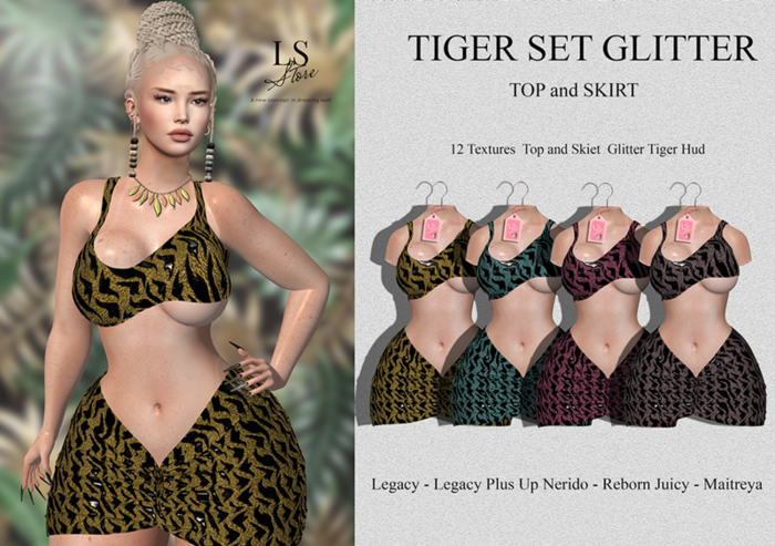 LIMITED PROMOTION[LS] TIGER SET GLITTER