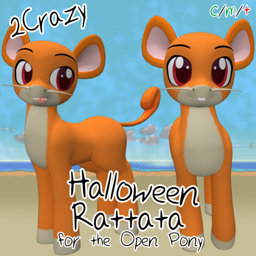 2Crazy! Open Pony Rattata Mod - Halloween Edition