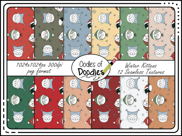 Oodles of Doodles - Winter Kittens