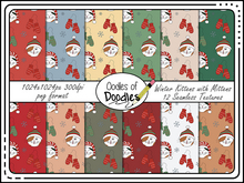 Oodles of Doodles - Winter Kittens with Mittens