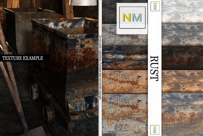 Rust Box Textures Second Life Marketplace - Rust 10 Seamless Builders Industrial Textures NM