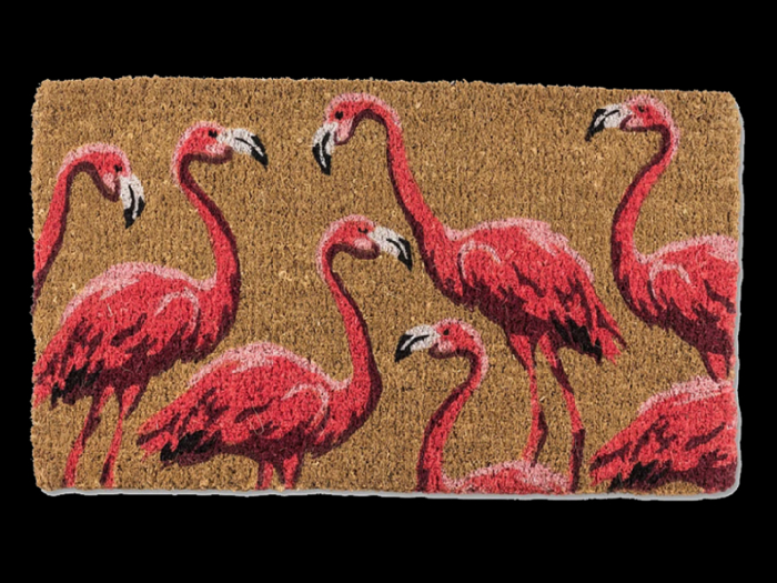*6KW* FULL PERM Flamingo Welcome Mat Texture #4