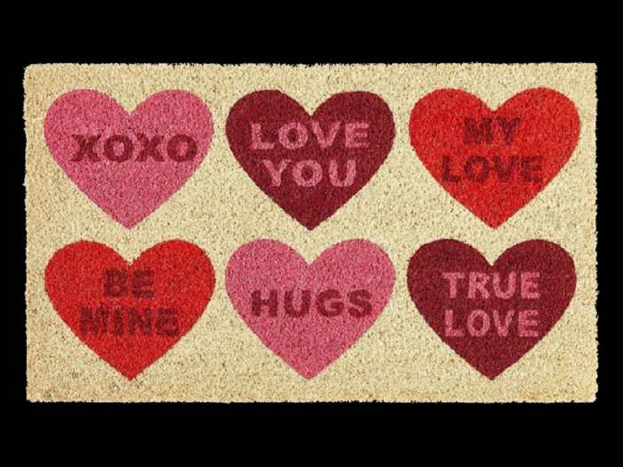 *6KW* FULL PERM Valentine's Day Welcome Mat Texture #6