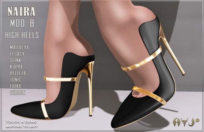 EXCLUSIVE HEELS MOD: NAIRA -B- * NEW COLLECTION * A&J CREATIONS AND FRANCHISE