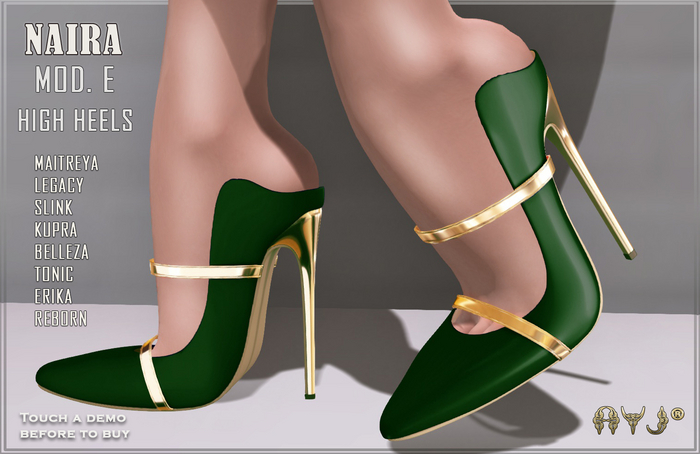 EXCLUSIVE HEELS MOD: NAIRA -E- * NEW COLLECTION * A&J CREATIONS AND FRANCHISE