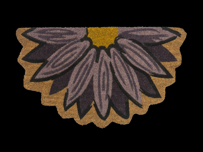 *6KW* FULL PERM Flower Welcome Mat Texture