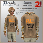 Threads Hoodie Set [2cute] Fall Is My 2nd Favorite...