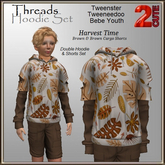 Threads Hoodie Set [2cute] Harvest Time / Brown