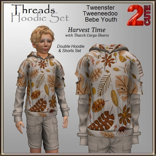 Threads Hoodie Set [2cute] Harvest Time / Thatch