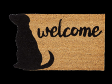 *6KW* FULL PERM Dogs Welcome Mat Texture #1