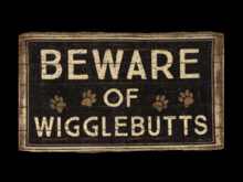 *6KW* FULL PERM Dogs Welcome Mat Texture #2