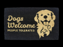 *6KW* FULL PERM Dogs Welcome Mat Texture #3