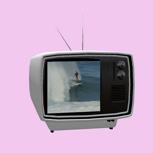 Retro TV (White) with Youtube Player