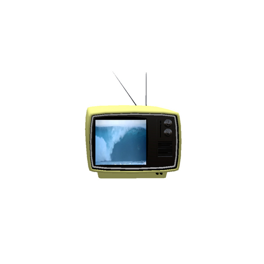 Retro TV (Pastel Yellow) with Youtube Player