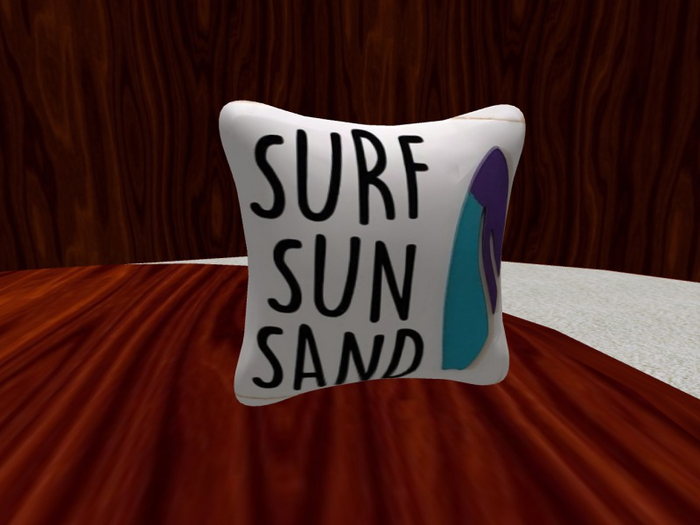 TM Surf Sun Sand Pillow