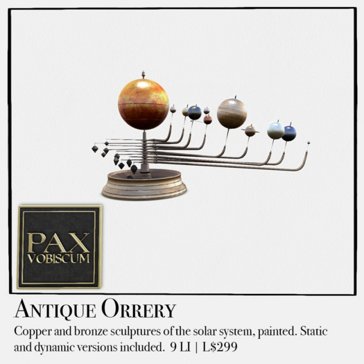 Pax Antique Orrery
