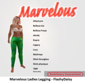 Marvelous Ladies Legging - Flashy Daisy