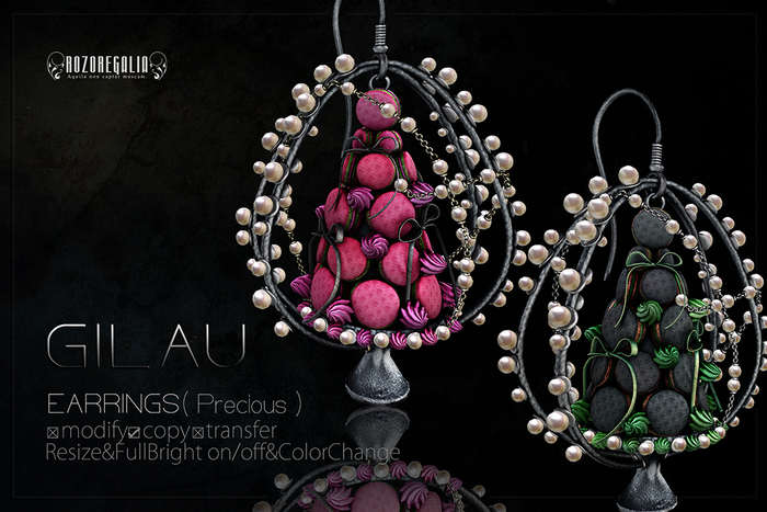 ROZOREGALIA_GILAU*EARRINGS(Precious)