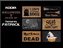 *6KW* FULL PERM Halloween V Welcome Mat Textures FATPACK
