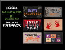 *6KW* FULL PERM Halloween VI Welcome Mat Textures FATPACK