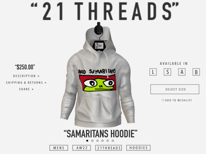 [21 THREADS] "Bad Samritans" Hoodie