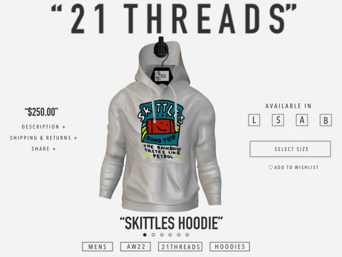 [21 THREADS] "Skittles" Hoodie