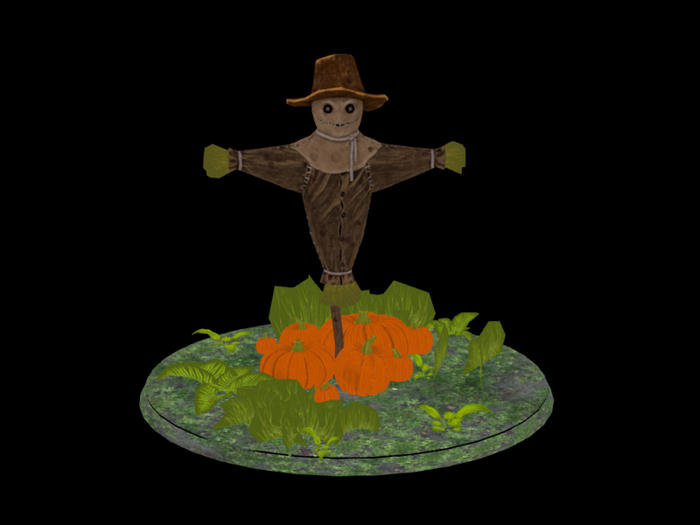 !O.F! spooky pumpkin scarecrow