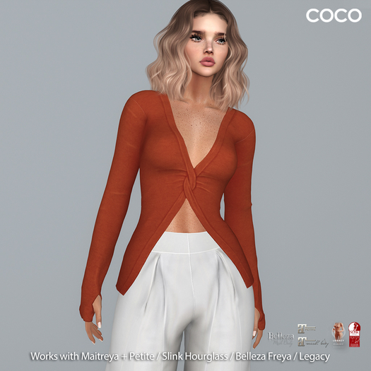 *COCO*_StretchJerseyTop_Terracotta