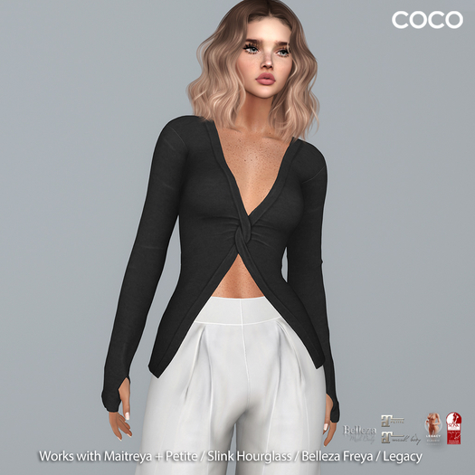 *COCO*_StretchJerseyTop_Black