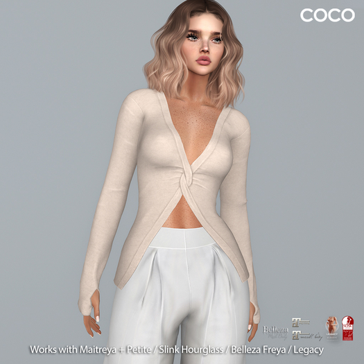 *COCO*_StretchJerseyTop_Beige