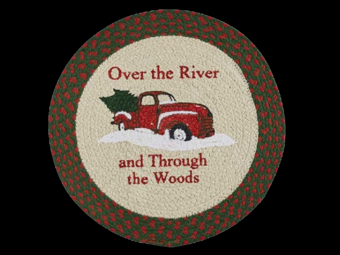 *6KW* FULL PERM Braided Christmas Rug Texture #1