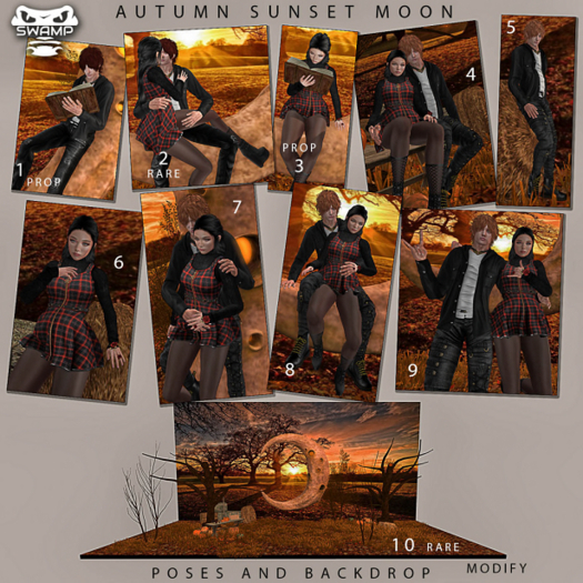 10 - {SWP} Autumn Sunset Moon RARE