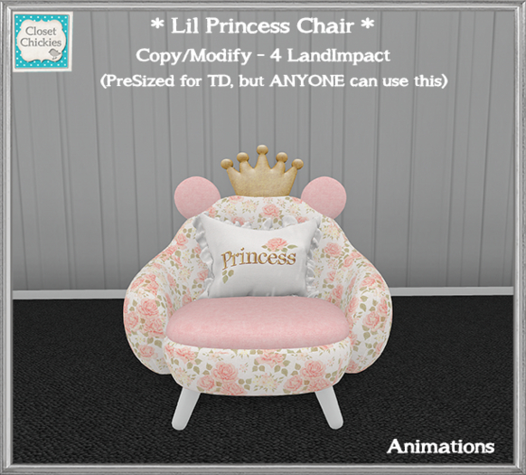 *CC* Lil Princess Chair  [boxed]