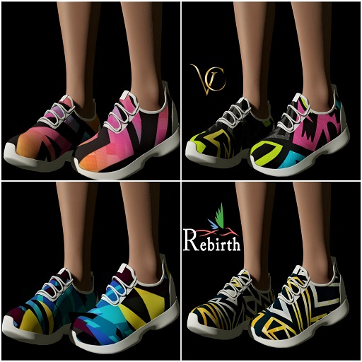 Second Life Marketplace [V.C] Elie Sneakers Rebirth Pack 4 Vers.