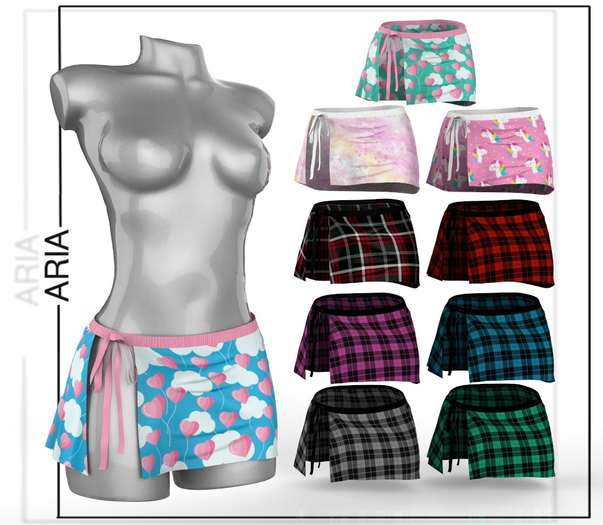FATPACK Rouvy Skirt Patterns Maitreya Legacy Perky Reborn