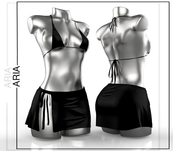 Black Rouvy Outfit Maitreya Legacy Perky Reborn