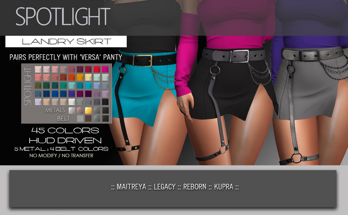 SPOTLIGHT - LANDRY SKIRT (DEMO Available In-World) 