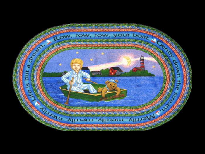 *6KW* FULL PERM Kids Rug Texture (Row Your Boat)