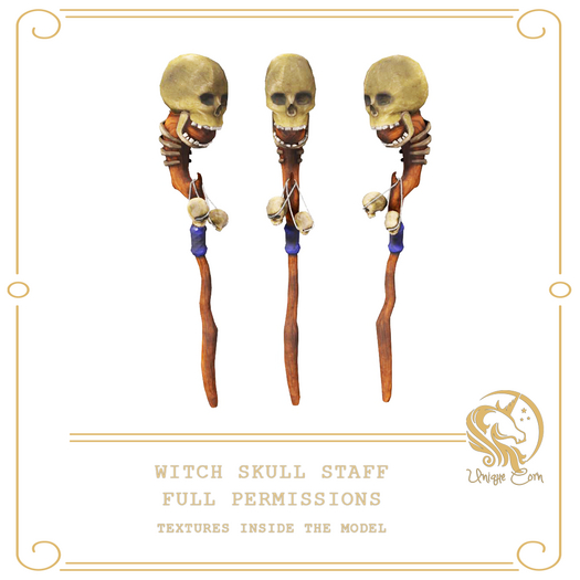Full Perm Witch Skull Staff