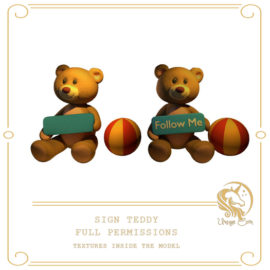 Full Perm Sign Teddy
