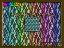 Rainbow Wave Dark #02 Seamless Texture Set